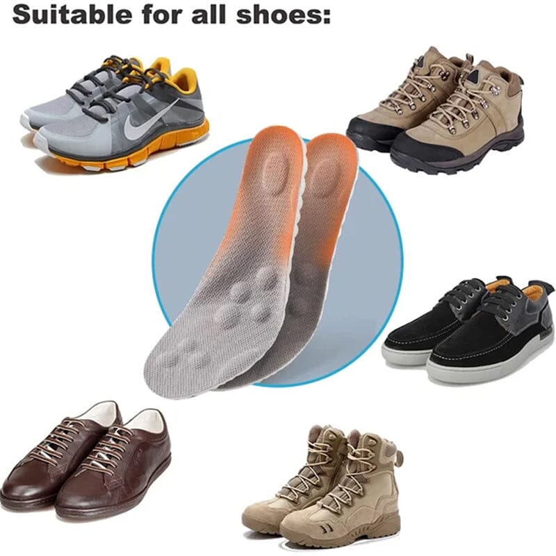 🦶👟4D Shoe Cloud-inläggssulor för män och kvinnor, mjuka ortopediska inläggssulor av minnesskum, sportinläggssulor🚶‍♂️✨