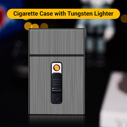 🔥Köp 2 Få 1 gratis🔥Det mest fashionabla🚬 cigarettfodralet med inbyggd tändningsfunktion