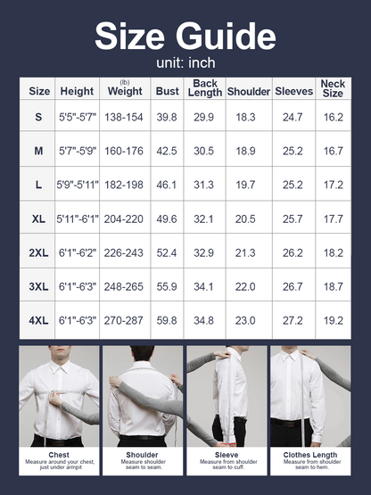 👑TriProof Stretch strykfria skjortor för män