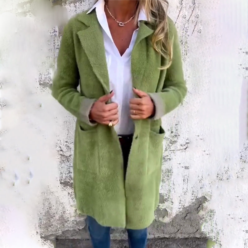 🍂Specialerbjudande tidig höst🍁Klassisk elegant midilång damkappa