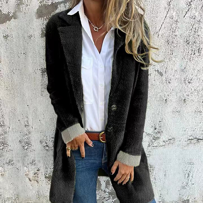 🍂Specialerbjudande tidig höst🍁Klassisk elegant midilång damkappa