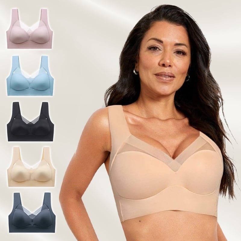 🛍️ 50% RABATT NU! ✨ Sexig Push Up Trådlös Behå - Sömlös Stöd med Lyft för Bekväm Komfort och Självförtroende 🌸💫