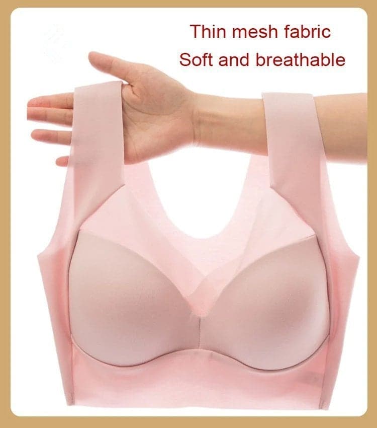 🛍️ 50% RABATT NU! ✨ Sexig Push Up Trådlös Behå - Sömlös Stöd med Lyft för Bekväm Komfort och Självförtroende 🌸💫