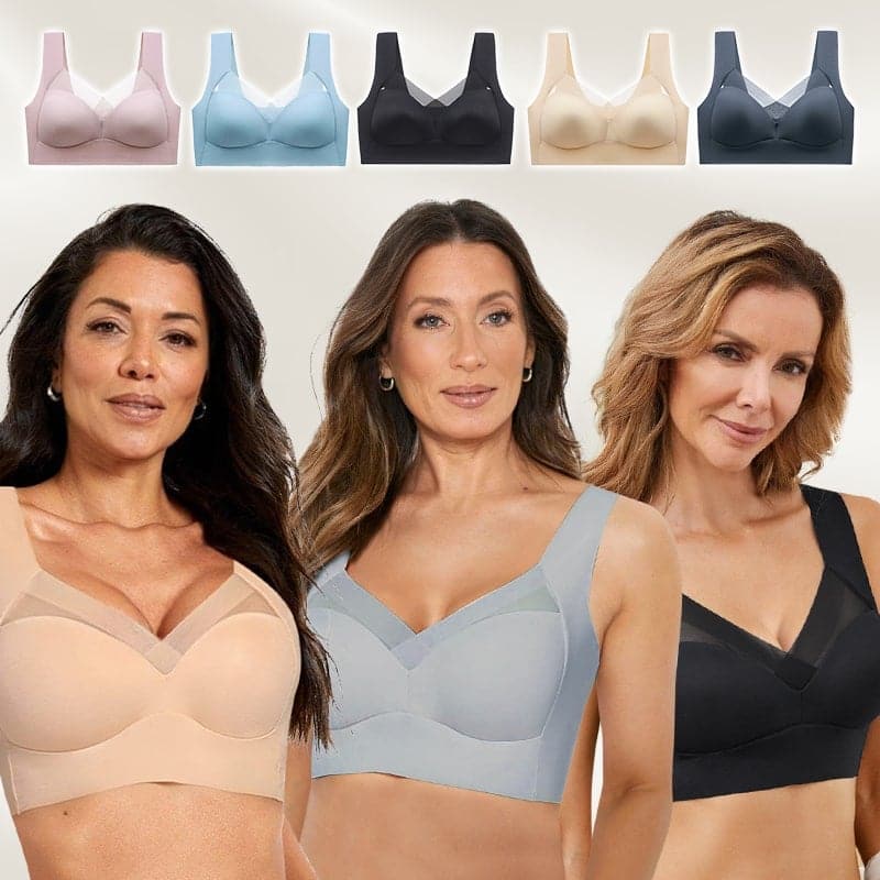 🛍️ 50% RABATT NU! ✨ Sexig Push Up Trådlös Behå - Sömlös Stöd med Lyft för Bekväm Komfort och Självförtroende 🌸💫