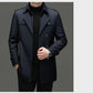 Trenchcoat i mellanlängd med avtagbart innerfoder för herr