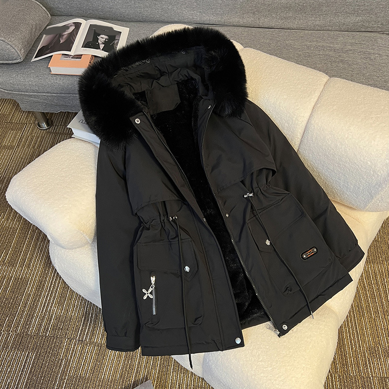 🧥Elegant Isolerad Parka med Avtagbar Fuskpäls – Perfekt för Vinter! 🔥