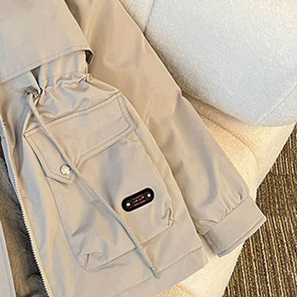 🧥Elegant Isolerad Parka med Avtagbar Fuskpäls – Perfekt för Vinter! 🔥
