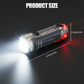 Multi-Functional Rechargeable Mini Keychain Flashlight