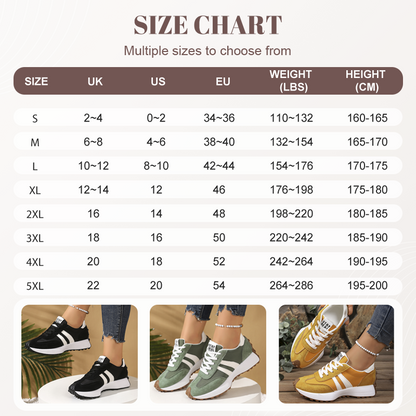 👟💥 50% RABATT! | Låga Casualskor för Damer – 4cm Plattform, Retrodesign & Halksäker!