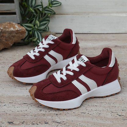 👟💥 50% RABATT! | Låga Casualskor för Damer – 4cm Plattform, Retrodesign & Halksäker!