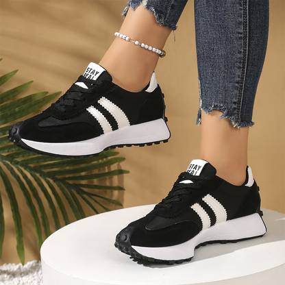 👟💥 50% RABATT! | Låga Casualskor för Damer – 4cm Plattform, Retrodesign & Halksäker!