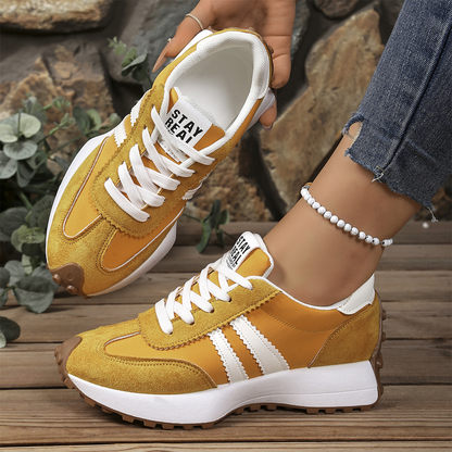 👟💥 50% RABATT! | Låga Casualskor för Damer – 4cm Plattform, Retrodesign & Halksäker!
