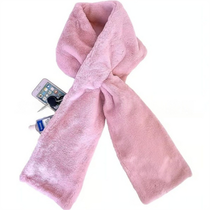 🏆SISTA DAGEN REA 50 % RABATT🔥⚡50K+ sålda!🧣Ultramjuk halsduk i fuskpäls med dold ficka med dragkedja