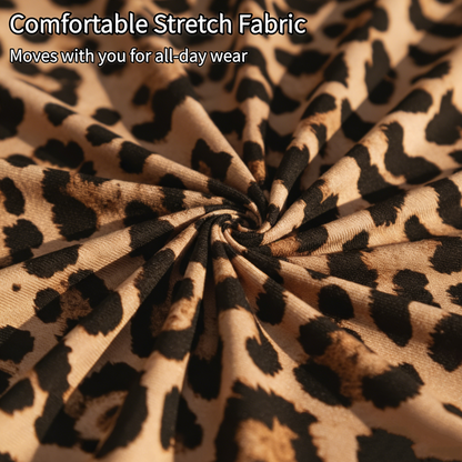 🔥70 % RABATT💖Damleopardmönstrad veckad ministring🐆