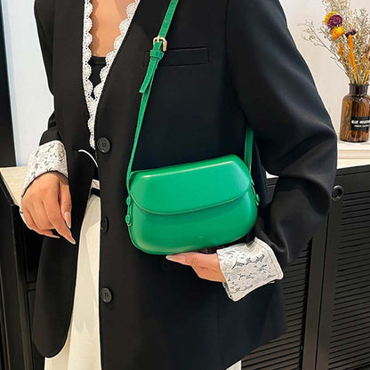 Minimalistisk crossbody-väska i PU-läder