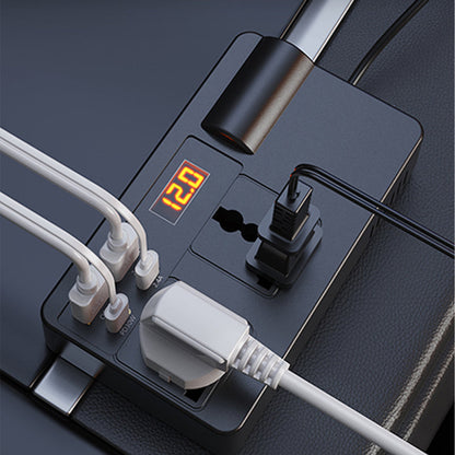 🔋 60% RABATT! ⚡ Bärbar bilväxelriktare 12V/24V till 220V – Digital display, mycket effektiv och universell kompatibilitet 🚗