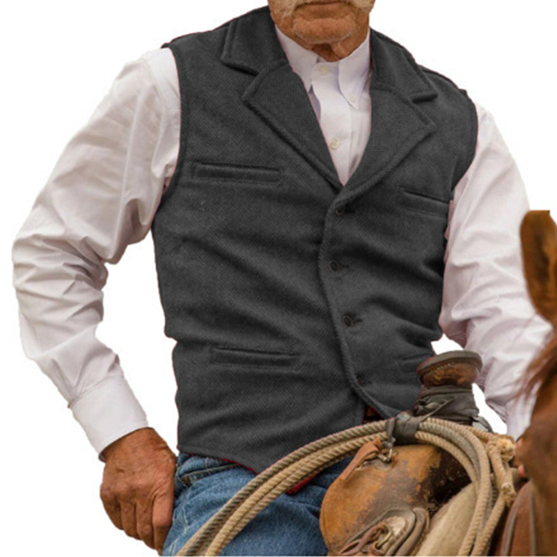 Slim Fit-väst för män, casual business