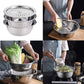 🥣 50% RABATT NU! 🍽️ Multifunktionell Behållare i Rostfritt Stål från Tyskland – 3-delat Set – Perfekt för Siktning, Rivning & Förvaring – Livsmedelsklassat 201 Rostfritt Stål 🍲