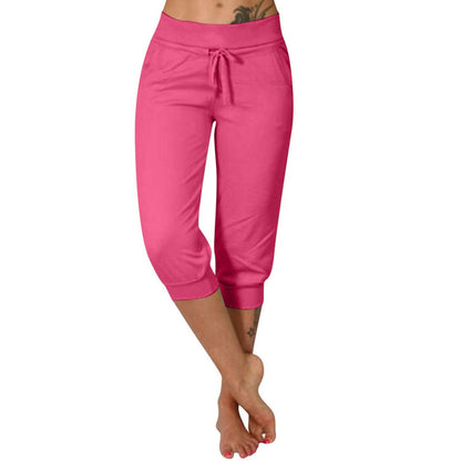 Korta sweatpants med dragsko i midjan för avkoppling