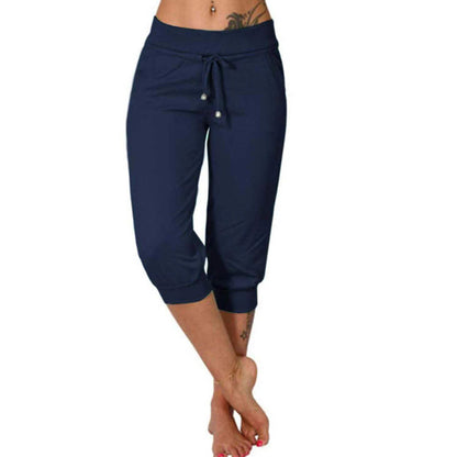 Korta sweatpants med dragsko i midjan för avkoppling