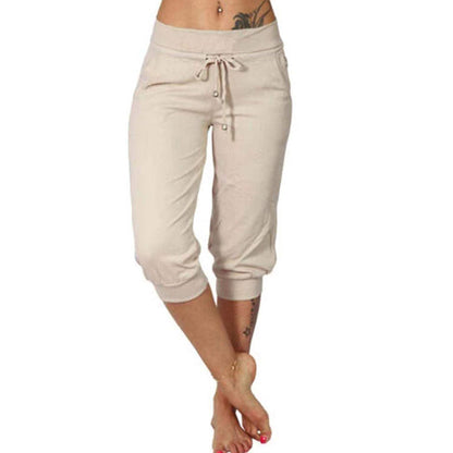 Korta sweatpants med dragsko i midjan för avkoppling