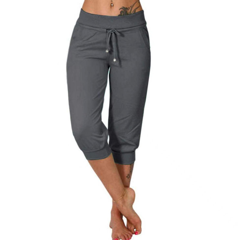 Korta sweatpants med dragsko i midjan för avkoppling