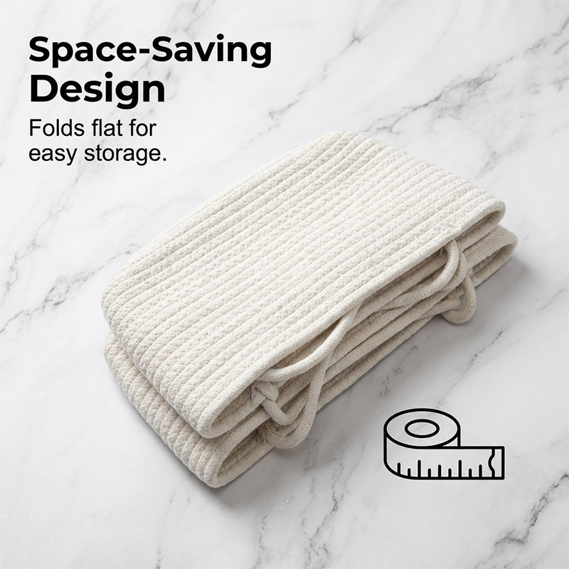 🧺 50% RABATT NU! 🌿 3-Nivå Vägg-Hängande Förvaring – Boho Rep & Utrymmesbesparare – Organisera med Stil 🏡