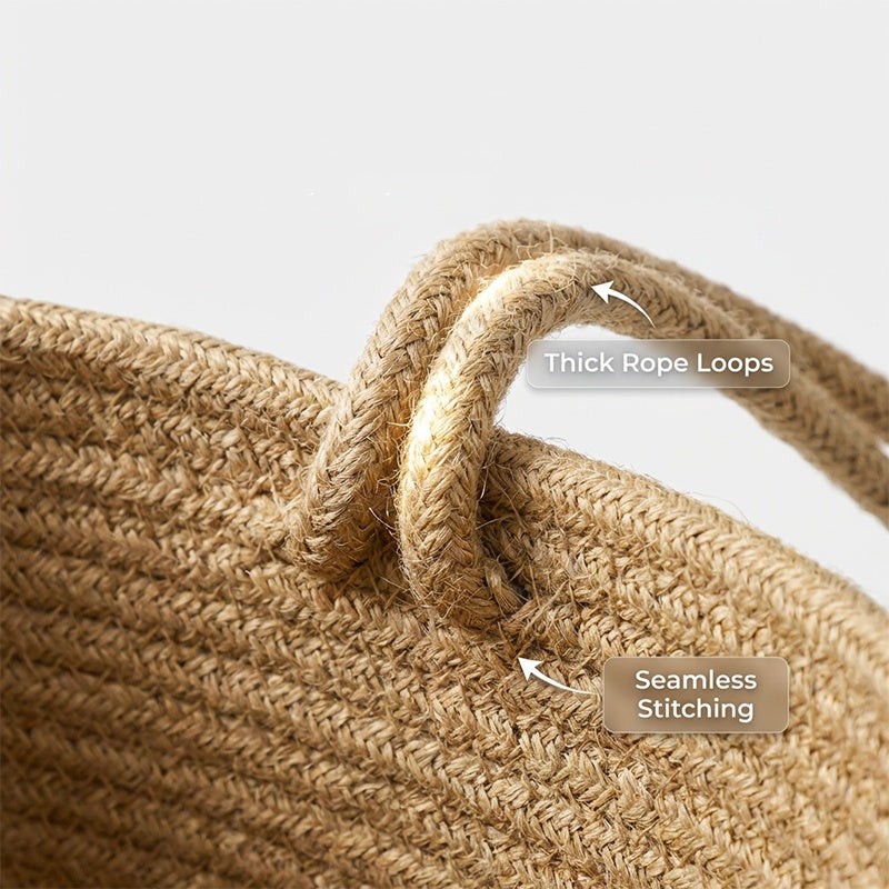 🧺 50% RABATT NU! 🌿 3-Nivå Vägg-Hängande Förvaring – Boho Rep & Utrymmesbesparare – Organisera med Stil 🏡
