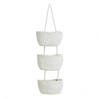 🧺 50% RABATT NU! 🌿 3-Nivå Vägg-Hängande Förvaring – Boho Rep & Utrymmesbesparare – Organisera med Stil 🏡