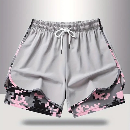🏃‍♀️ 50% RABATT 🔥 | 2-i-1 Sportshorts – Andningsbart & Kamouflagefoder