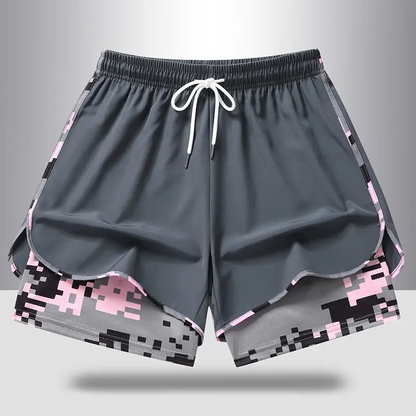 🏃‍♀️ 50% RABATT 🔥 | 2-i-1 Sportshorts – Andningsbart & Kamouflagefoder