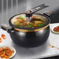 🍲 50% RABATT NU! 🔥 Emaljerad Tryckminipanna med Non-stick – Spara Tid i Köket – 8L Stor Kapacitet – Perfekt för Soppor, Grytor & Ångning – Snabb & Jämn Värmefördelning 🥘
