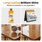 Helt naturligt poler- och vårdmedel med bivax för trä