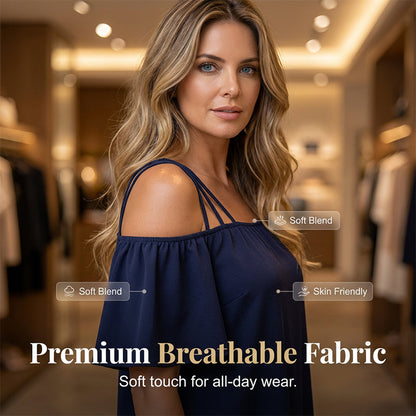 🔥HETA ERBJUDANDE - 50% RABATT!👗 Dam elegant enfärgad miniklänning