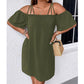 🔥HETA ERBJUDANDE - 50% RABATT!👗 Dam elegant enfärgad miniklänning