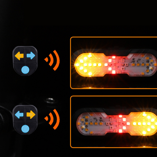 ⏰🚴‍♂️ ENDAST UNDER EN BEGRÄNSAD TID: -50 % 🔥 Smart säkerhetslampa för cyklar med trådlös fjärrkontroll – ett måste för säker cykling ✨