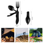 🍴 50 % RABATT NU! 🏕️ 4-i-1 Hopfällbart Bestickset i Rostfritt Stål – Perfekt för Camping, Vandring & Resor 🎒