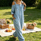 🔥✨ Cold-shoulder jumpsuit med vida ben & fickor – luftig komfort och stilren elegans för sommaren ☀️