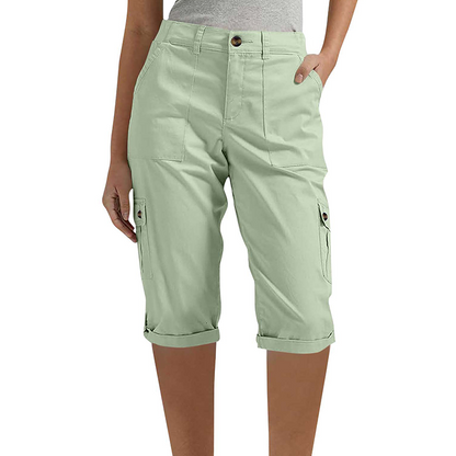 👖 Casual cargobyxor i capri-längd för dam – praktiska fickor, bekväm passform, mångsidig stil 🌟