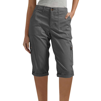 👖 Casual cargobyxor i capri-längd för dam – praktiska fickor, bekväm passform, mångsidig stil 🌟