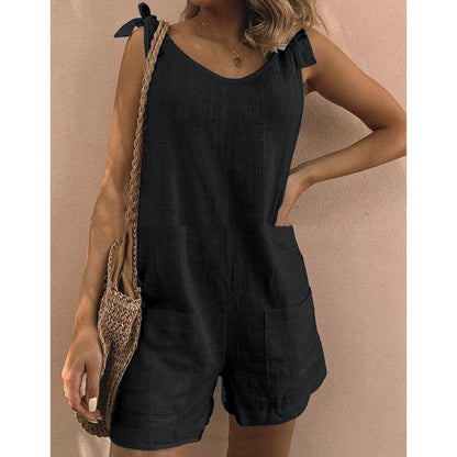 🔥 50% RABATT NU!🔥 Dam Andningsbar Casual Ärmslös Jumpsuit