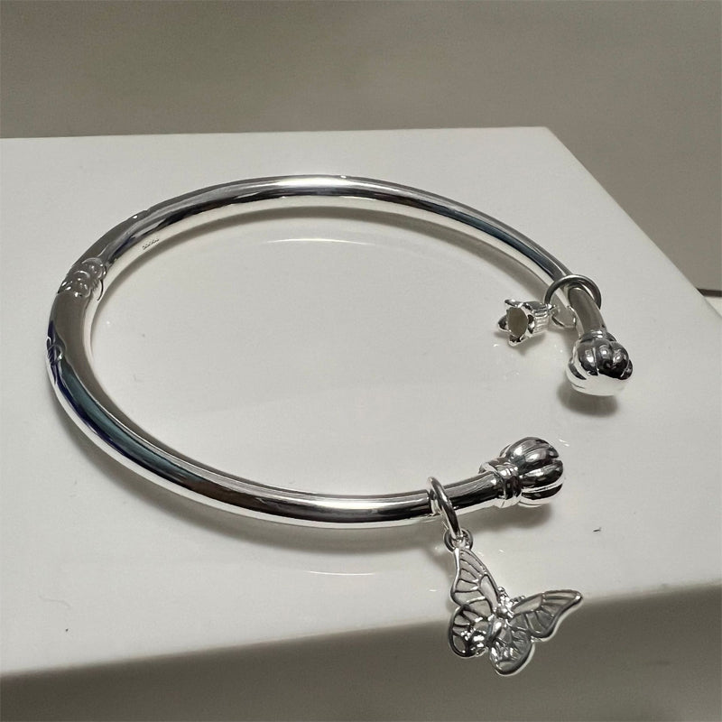 ⌛Tidsbegränsat erbjudande – Silverarmband med vintagblommönster