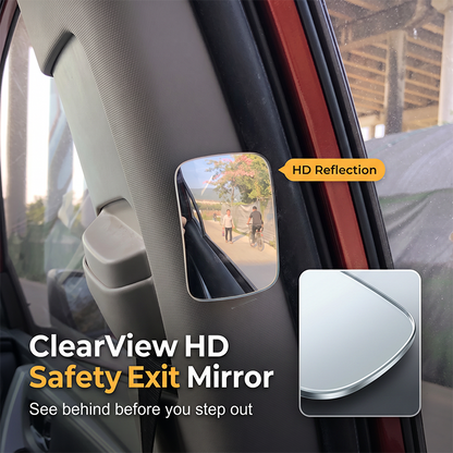 🔥 ClearView HD säkerhetsspegel för utstigning – Se bakåt innan du kliver ut!! 👁️🛡️