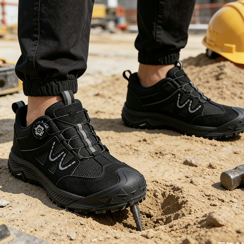 📢 FRI FRAKT! 🎁 50% RABATT! Säkerhetsskor för män med stålhätta och roterande snörning – skydd, komfort & snabb passform på sekunder 👞🔒