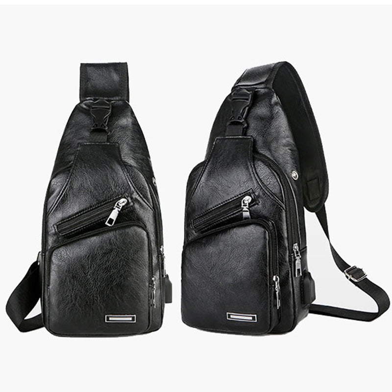 🎒 50% RABATT NU! 💼 Multifunktionell Läderväska för Män – Premium PU-läder & Justerbara Remmar – Perfekt som Present – Snygg & Praktisk ✨