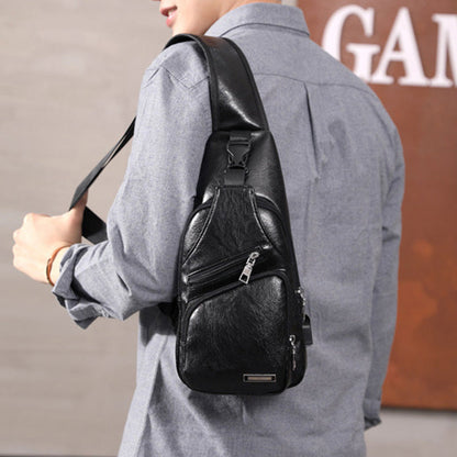 🎒 50% RABATT NU! 💼 Multifunktionell Läderväska för Män – Premium PU-läder & Justerbara Remmar – Perfekt som Present – Snygg & Praktisk ✨