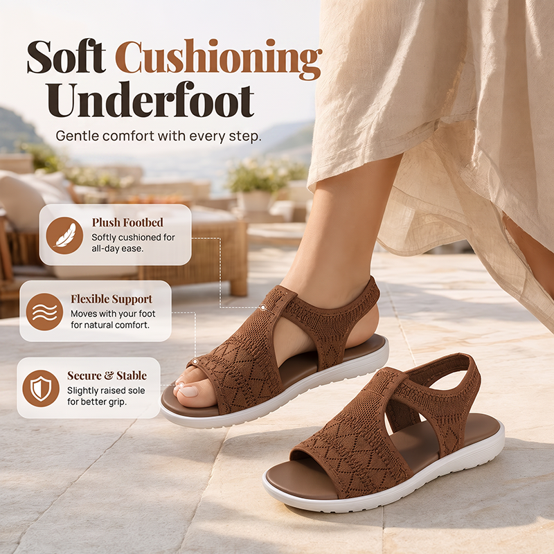 ☁️Damsandaler med peep toe – Kliv in i komforten idag🔥✨