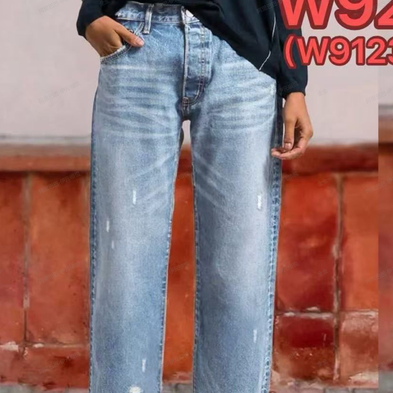 👖✨ Dam retro croppad raka ben jeans – fransad fåll, premiumdenim & tidlös vintagecharm 🦋