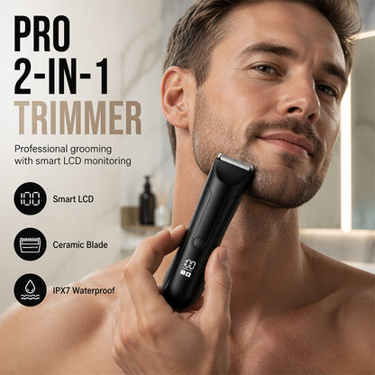✨2-i-1-trimmer för kroppshår för män