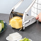 🥔 50% RABATT NU! Potatis- och gurkskivare – 4 sugproppar (100 kg), rostfria blad & ergonomiskt handtag – perfekt för pommes frites, grönsaksstavar och snacks 🍟✨